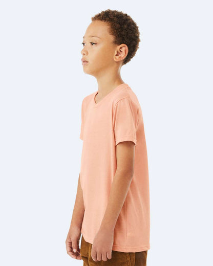 BELLA + CANVAS Youth Jersey Tee 3001Y #colormdl_Peach