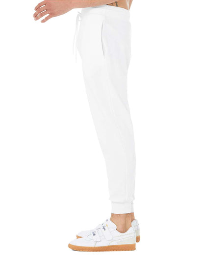 BELLA + CANVAS Unisex Sponge Fleece Joggers 3727 #color_White