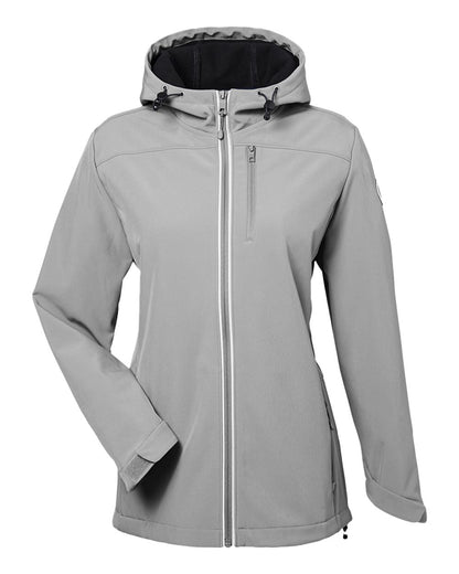 Nautica Women's Wavestorm Hooded Soft Shell Jacket N17790 #color_Graphite