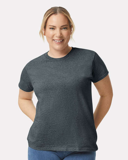 Gildan Women's Ultra Cotton® T-Shirt 2000L #colormdl_Dark Heather