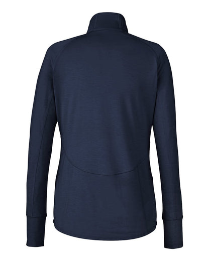 Puma Golf Women's Bandon Quarter-Zip Pullover PG400W #color_Navy Blazer