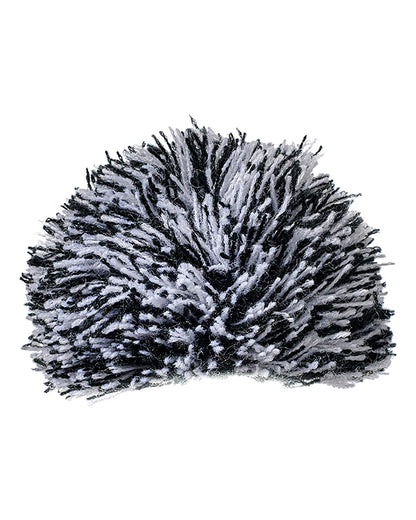 J. America Swapable Beanie Pom Pom 5010JA #color_Black/ White