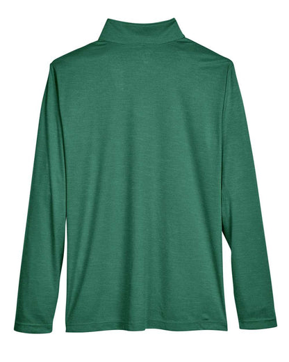Team 365 Men's Zone Sonic Heather Performance Quarter-Zip Pullover TT31H #color_Sport Forest Heather