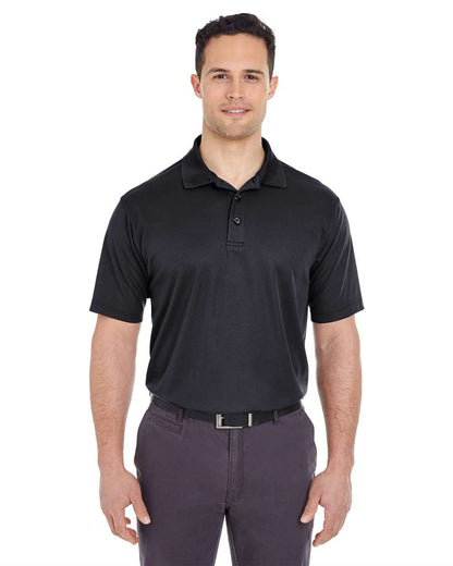 UltraClub Men's Tall Cool & Dry Mesh Piqué Polo 8210T #colormdl_Black