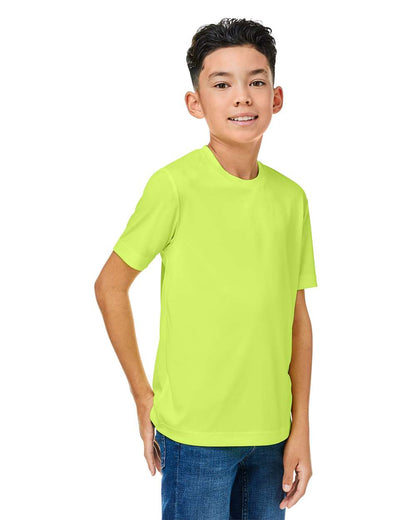 CORE365 Youth Capital Performance T-Shirt CE10Y #colormdl_Safety Yellow