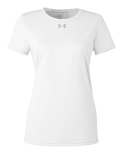 Under Armour Women's Team Tech™ T-Shirt 1376847 #color_White/ Mod Grey
