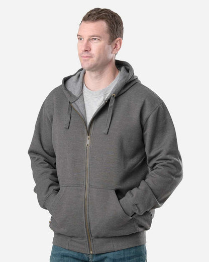 Berne Apparel Men's Heritage Full-Zip Hooded Sweatshirt SZ413 #colormdl_Graphite