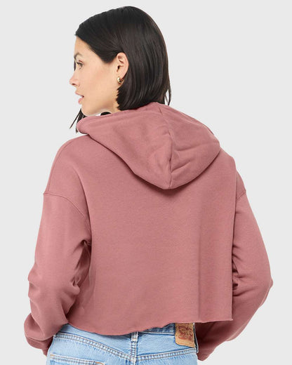 BELLA + CANVAS Women's Crop Fleece Hoodie 7502 #colormdl_Mauve