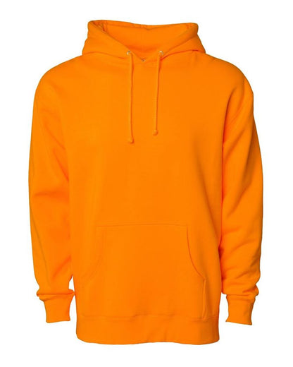 Independent Trading Co. Unisex Heavyweight Hooded Sweatshirt IND4000 #color_Safety Orange