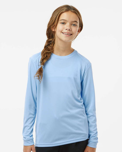 Paragon Youth Long Islander Performance Long Sleeve T-Shirt 218Y #colormdl_Blue Mist