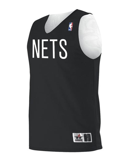 Alleson Athletic Youth NBA Logo'd Reversible Jersey A115LY #color_Brooklyn Nets