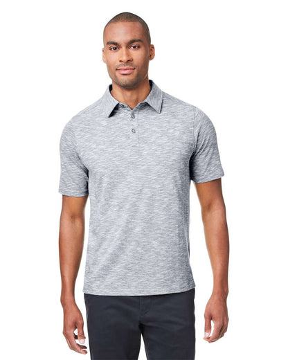 North End Men's Eclipse Jacquard Polo NE115 #colormdl_Black Heather