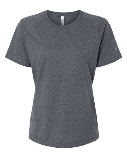 Adidas Women's Blended T-Shirt A557 #color_Dark Grey Heather