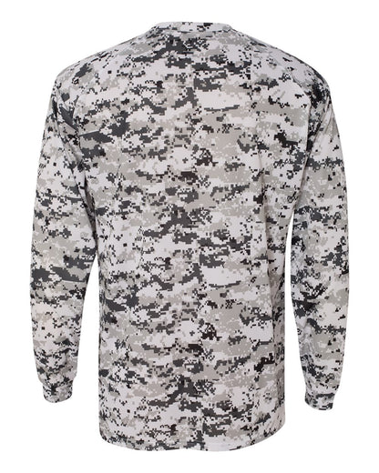 Badger Digital Camo Long Sleeve T-Shirt 4184 #color_White Digital