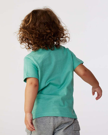 Rabbit Skins Toddler Fine Jersey Tee 3321 #colormdl_Saltwater