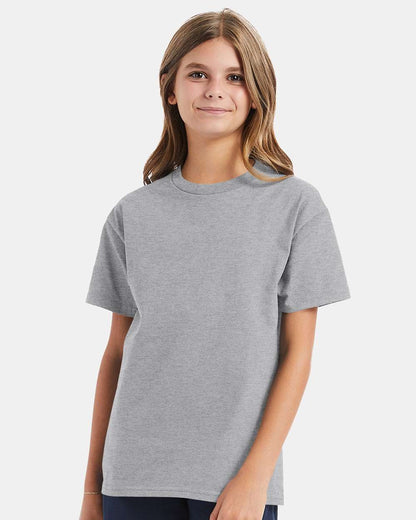 Hanes Authentic Youth T-Shirt 5450 #colormdl_Light Steel