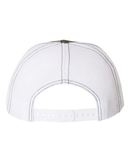 Richardson Printed Trucker Cap 112P #color_Army Camo/ White
