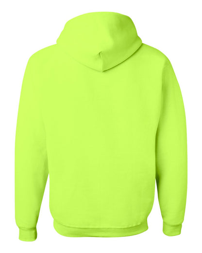 JERZEES Unisex NuBlend® Hooded Sweatshirt 996MR #color_Safety Green