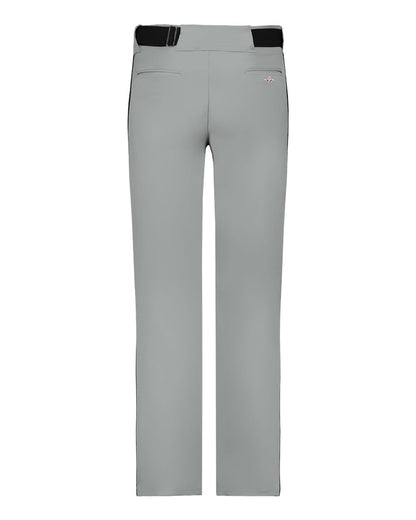 Alleson Athletic Men's Baseball Pants With Braid 605WLB #color_Grey/ Black