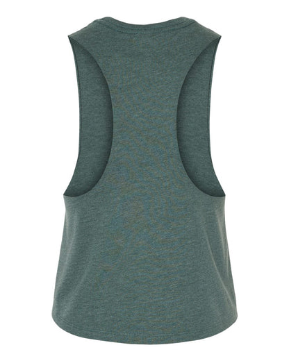 BELLA + CANVAS Women's Racerback Crop Tank 6682 #color_Heather Forest