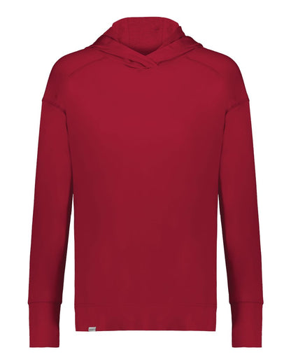 Holloway Women's Eco Revive™ Ventura Soft Knit Hooded Sweatshirt 222798 #color_Scarlet
