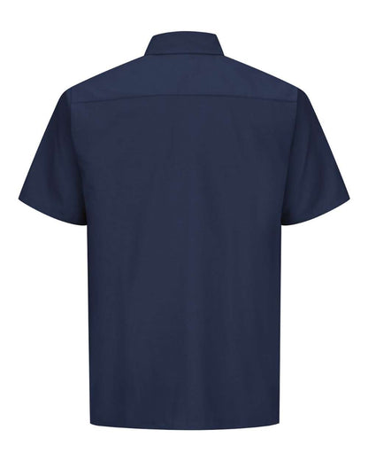 Red Kap Men's Tall Ripstop Short Sleeve Work Shirt SY60T #color_Navy