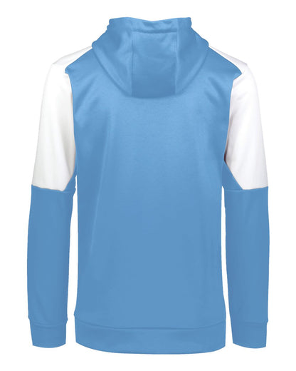 Holloway Unisex Blue Chip Hooded Sweatshirt 222540 #color_Columbia Blue/ White