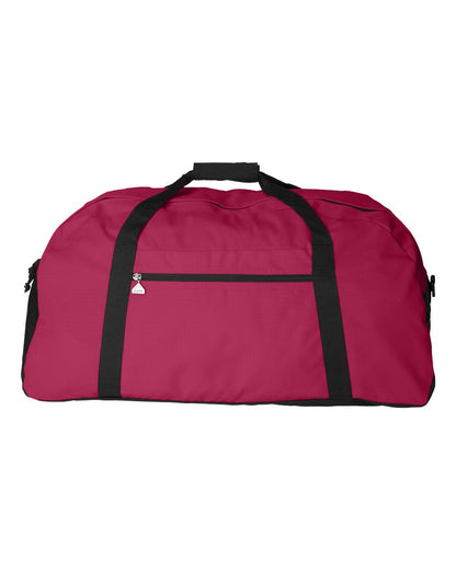 Augusta Sportswear Large Ripstop Duffel Bag 1703 #color_Red/ Black