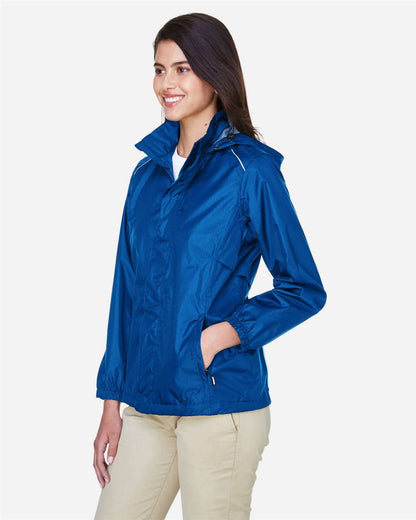 CORE365 Women's Climate Seam-Sealed Lightweight Variegated Ripstop Jacket 78185 #colormdl_True Royal