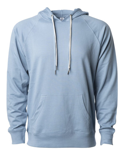 Independent Trading Co. Icon Lightweight Loopback Terry Hooded Sweatshirt SS1000 #color_Misty Blue