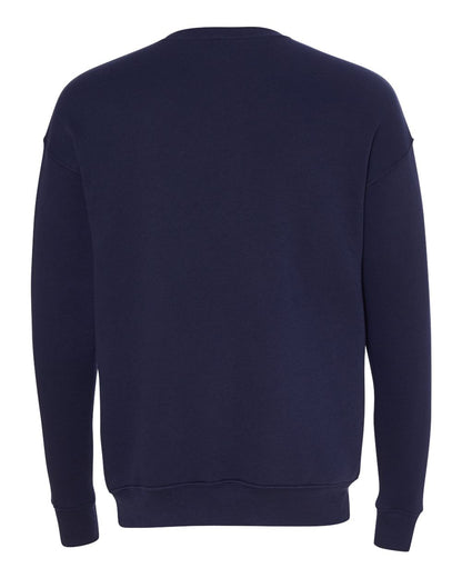 BELLA + CANVAS Unisex Sponge Fleece Drop Shoulder Crewneck Sweatshirt 3945 #color_Navy