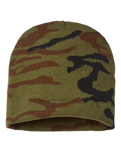 CAP AMERICA USA-Made Camo Beanie RKC9 #color_Woodland Camo