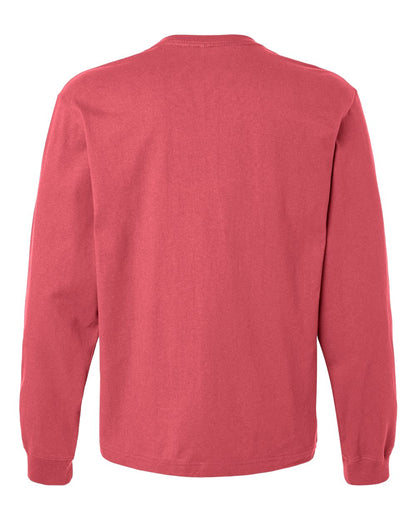 BELLA + CANVAS Unisex 7.5 oz Heavyweight Long Sleeve Tee 4651 #color_Vintage Red