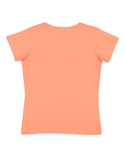 LAT Women's Fine Jersey Tee 3516 #color_Papaya