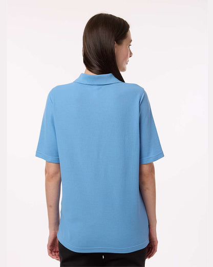 Harriton Women's Maverick CVC Pique Polo M105W #colormdl_Light College Blue