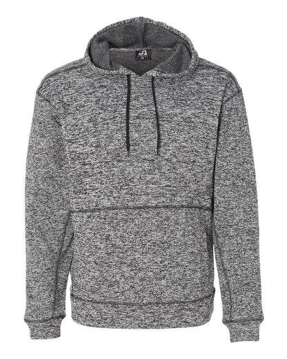 J. America Men's Cosmic Fleece Hooded Sweatshirt 8613 #color_Charcoal Fleck