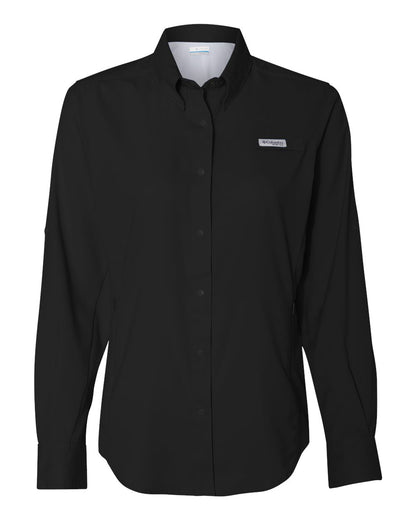 Columbia Women's PFG Tamiami™ II Long Sleeve Shirt 212465 #color_Black