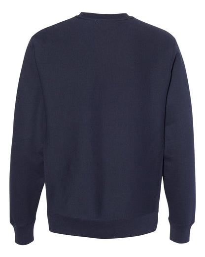 Independent Trading Co. Unisex Legend Premium Heavyweight Cross-Grain Crewneck Sweatshirt IND5000C #color_Classic Navy