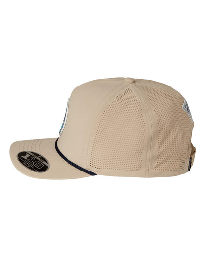 Columbia Tidal Pursuit™ 3D Stretch Snapback Cap 212134 #color_Ancient Fossil/ Fish Circle Bass