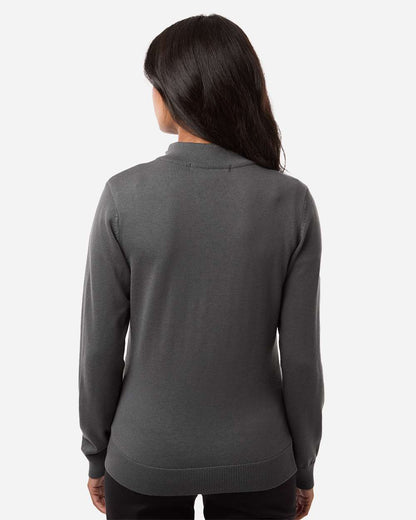 Devon & Jones Women's New Classics Quarter-Zip Sweater DG446W #colormdl_Graphite