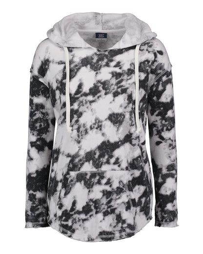 MV Sport Women's Angel Terry Nora Pullover W17122 #color_Greyscale Tie Dye