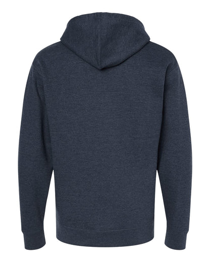 Independent Trading Co. Midweight Full-Zip Hooded Sweatshirt SS4500Z #color_Classic Navy Heather