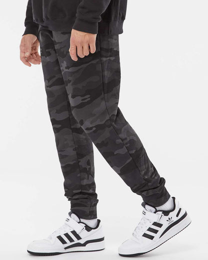 Independent Trading Co. Men's Midweight Fleece Sweatpants IND20PNT #colormdl_Black Camo