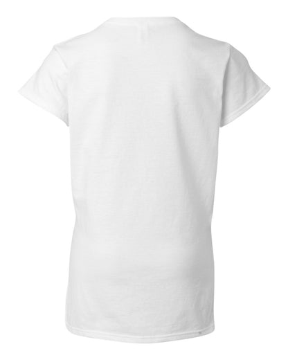 Gildan Women's Softstyle® V-Neck T-Shirt 64V00L #color_White