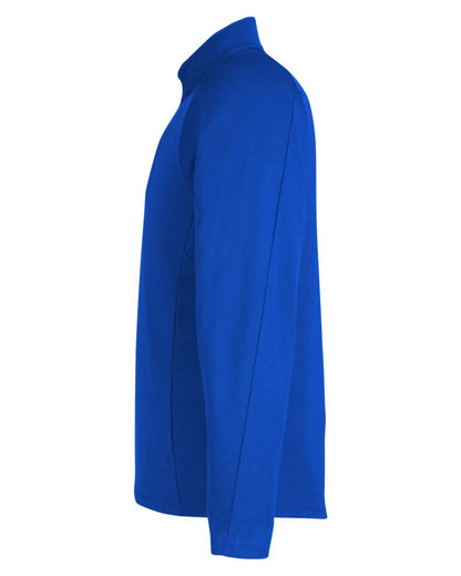 CORE365 Men's Origin Performance Pique Quarter-Zip Pullover CE418 #color_True Royal/ Carbon