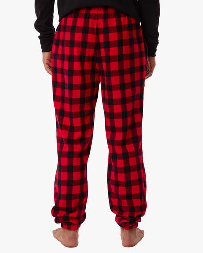 Boxercraft Unisex Flannel Joggers BM6625 #colormdl_Red/ Black Buffalo