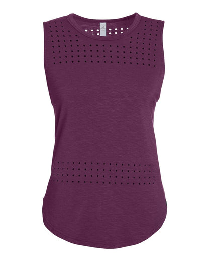 Glyder Women's Lumasof Mood Tank PDP6254 #color_Mulberry