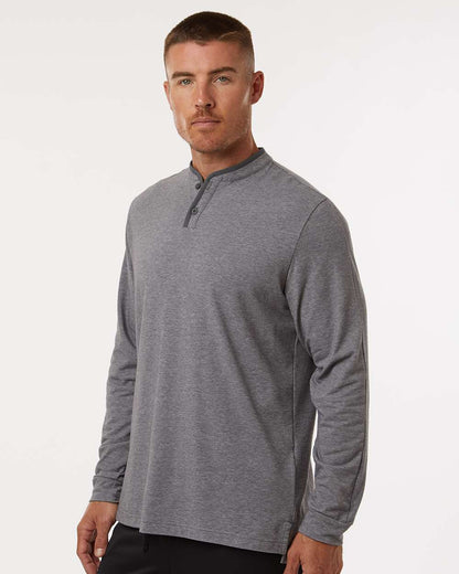 Adidas Men's Henley Long Sleeve T-Shirt A597 #colormdl_Grey Five Melange