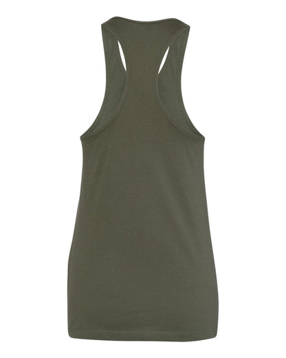 BELLA + CANVAS Women's Jersey Racerback Tank 6008 #color_Military Green