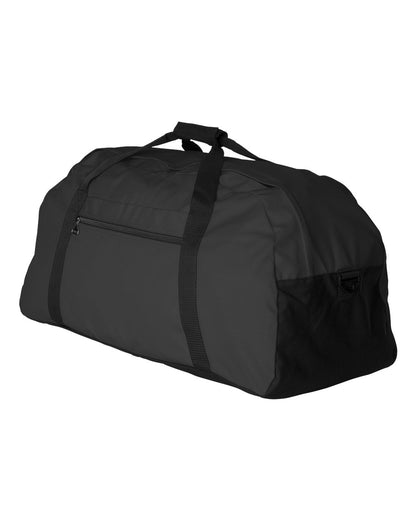 Augusta Sportswear Large Ripstop Duffel Bag 1703 #color_Black/ Black